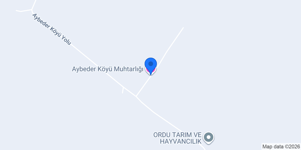 Aybeder Köyü Muhtarlığı konumu