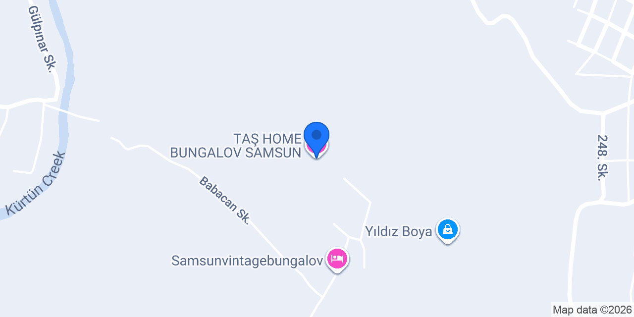 TAŞ HOME BUNGALOV SAMSUN konumu