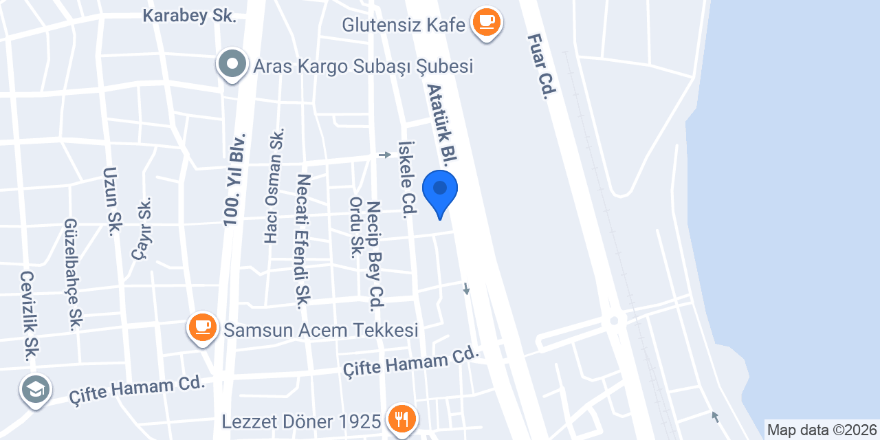 Samsun Lojistik konumu
