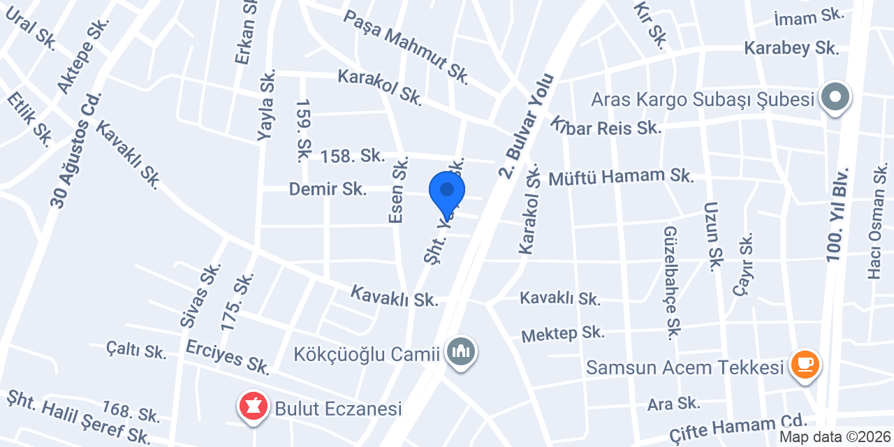 SAMSUN ADAKLIK konumu