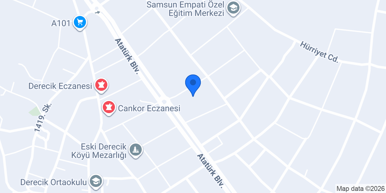 Samsun ilkadım Halk Ekmek konumu