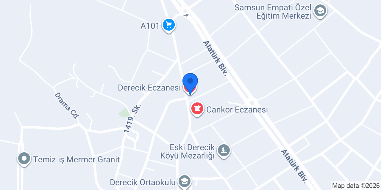 Derecik Eczanesi konumu