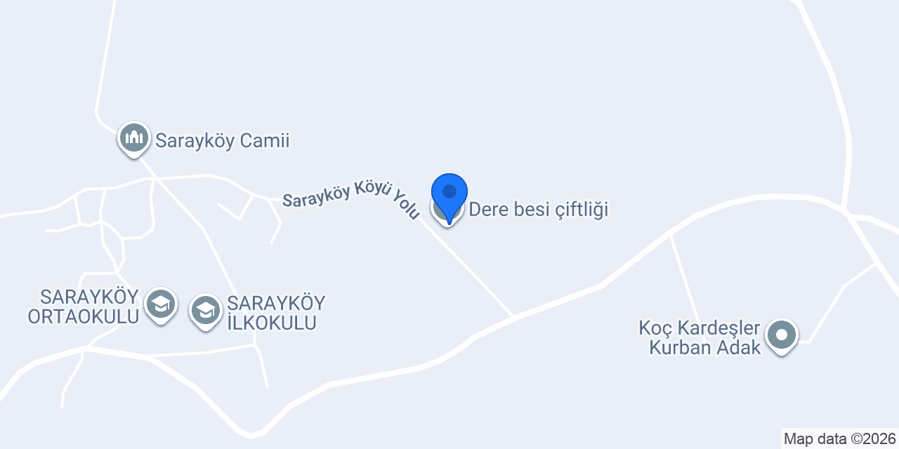 Dere besi çiftliği konumu