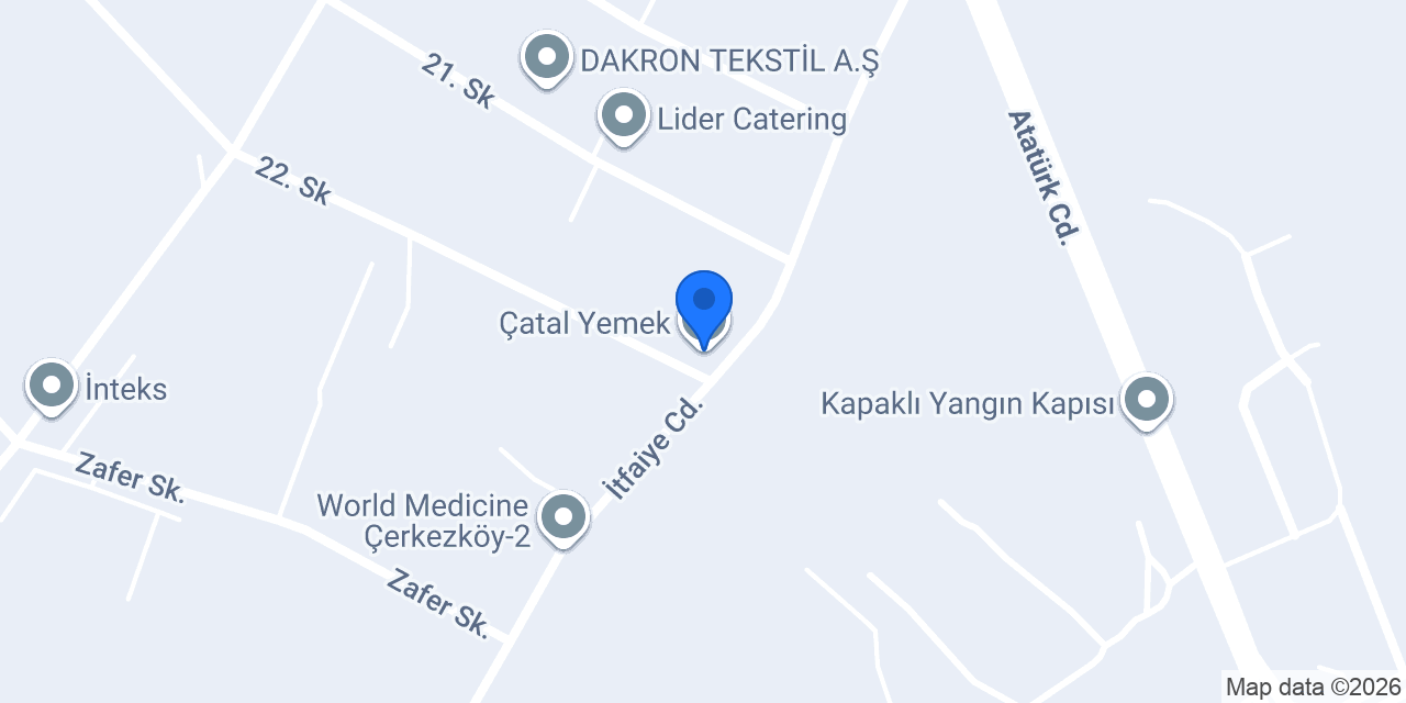Çatal Yemek konumu