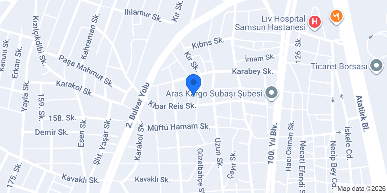 Samsun Doğu Express konumu