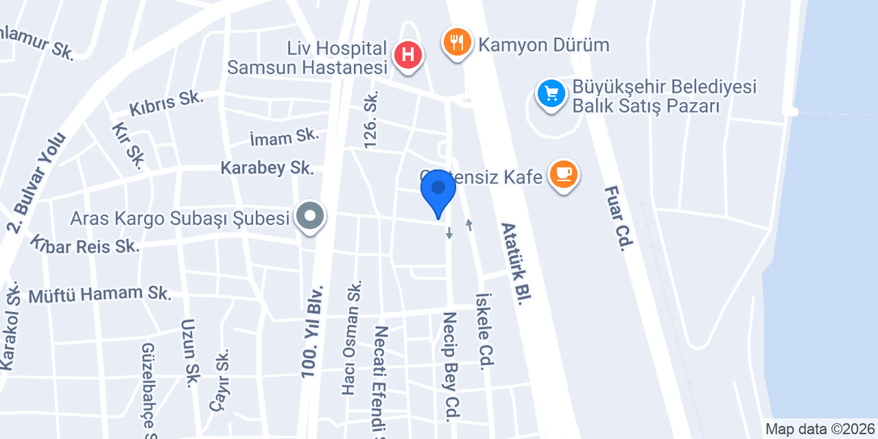 SAMSUN KAPRİS HOTEL konumu