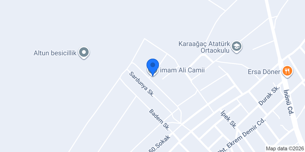imam Ali Camii konumu