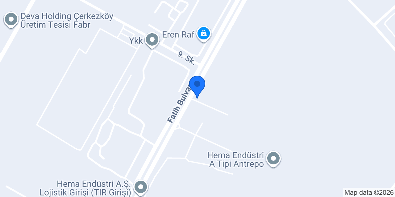 FRENOX ÇERKEZKÖY konumu