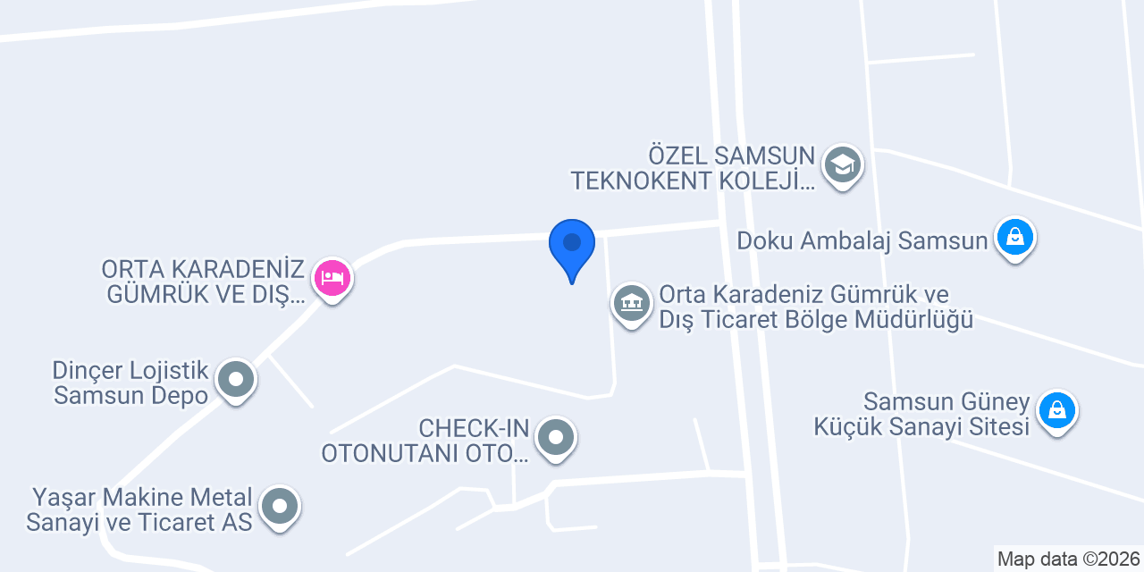 İskoop Samsun Şube konumu