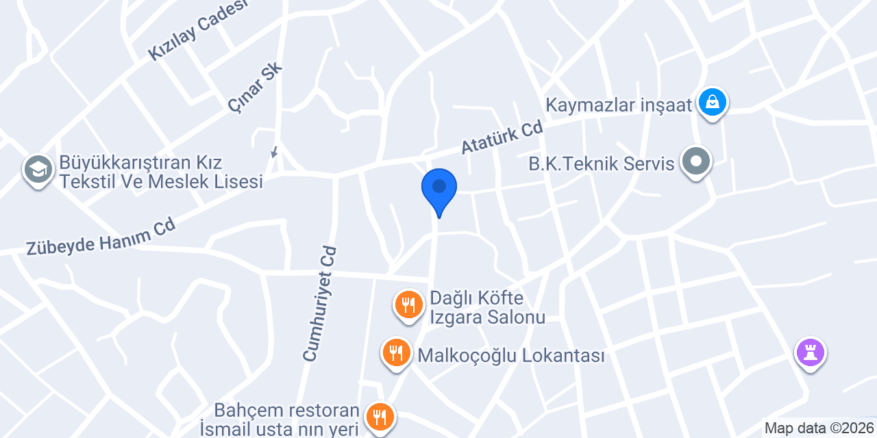 Cadde Izgara Saklıbahçe konumu
