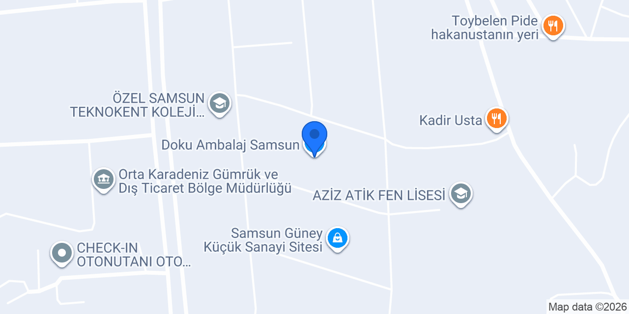 Doku Ambalaj Samsun konumu