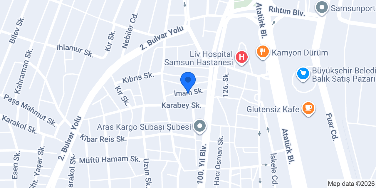 Samsun çekici konumu
