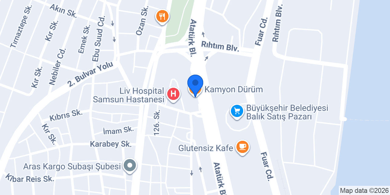 Kamyon Dürüm konumu