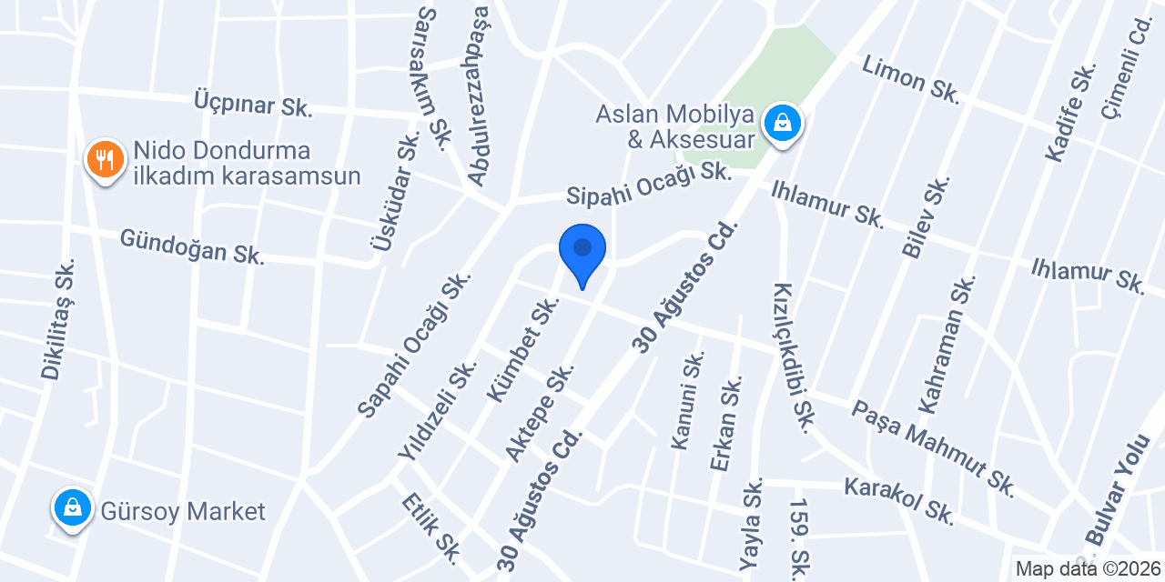 ÖĞREK ELEKTRİK konumu