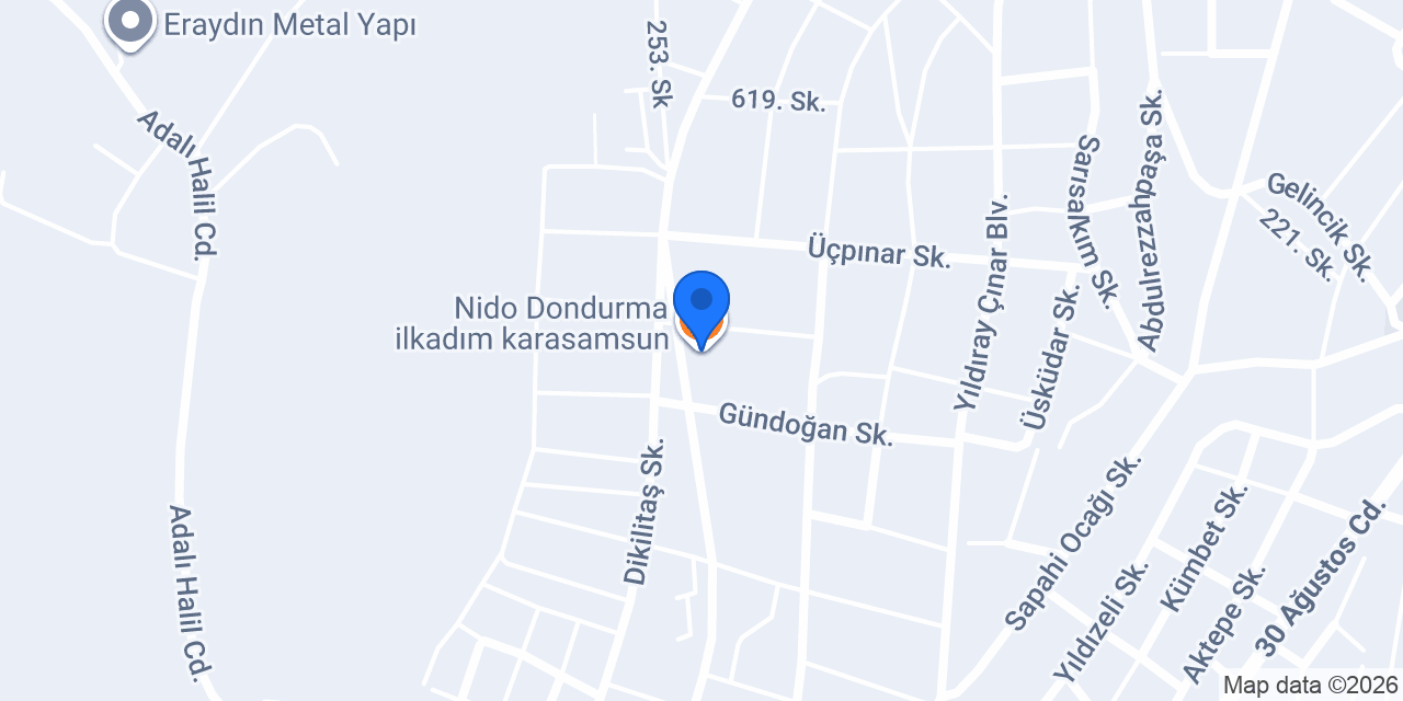 Nido Dondurma ilkadım karasamsun konumu
