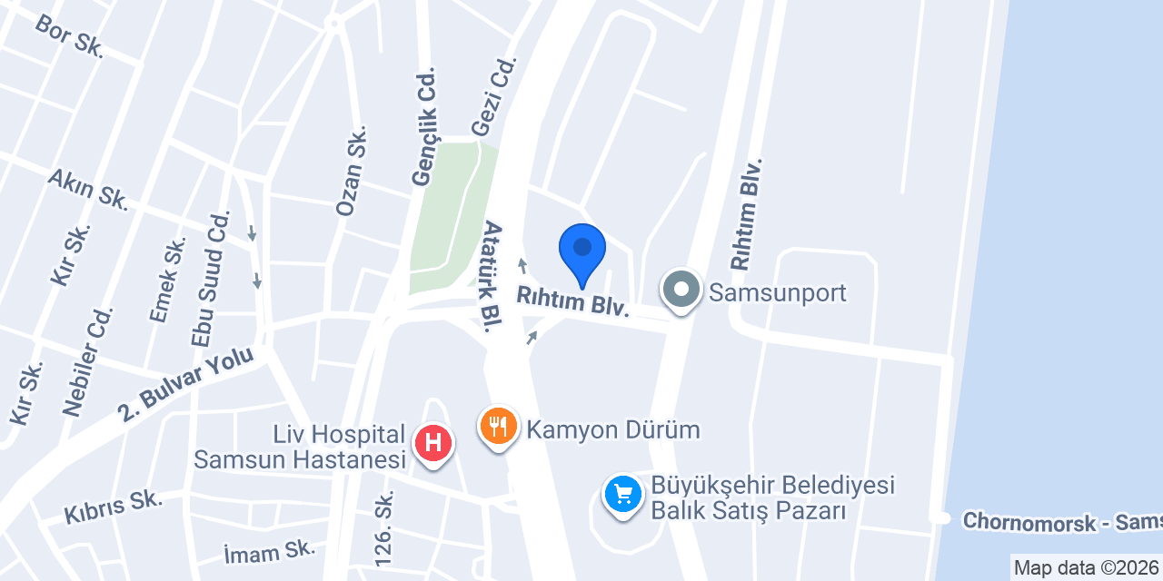 Ramada Plaza by Wyndham Samsun konumu