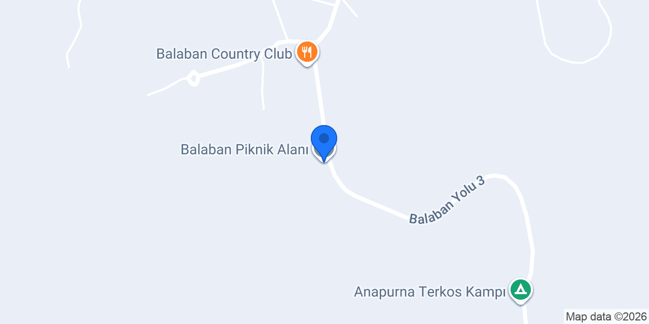 Balaban Piknik Alanı konumu