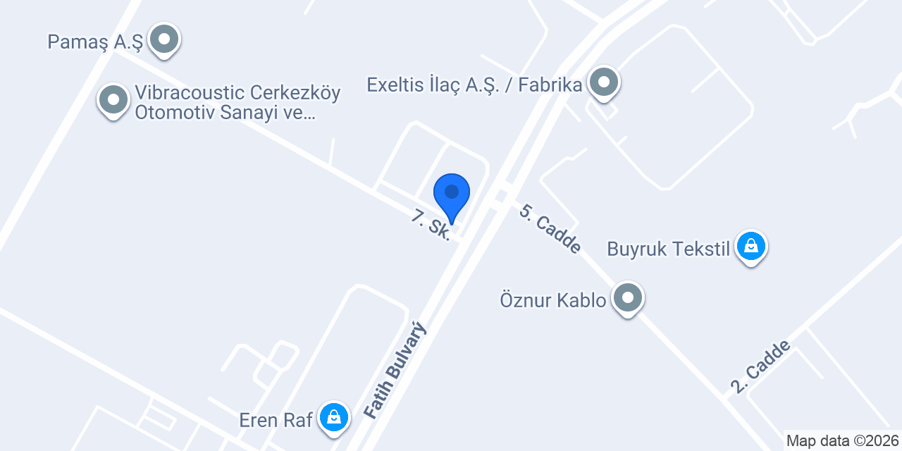 BOYTEK REÇİNE BOYA VE KİMYA SANAYİ TİCARET A.Ş konumu