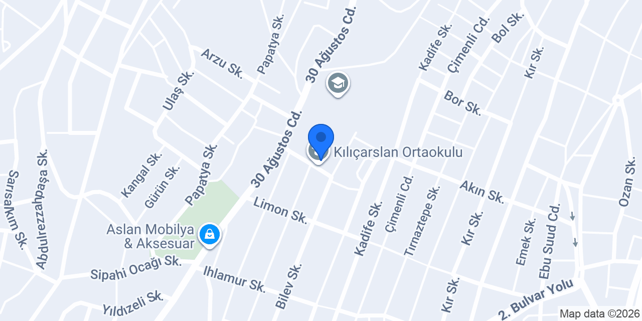 Kılıçarslan Ortaokulu konumu