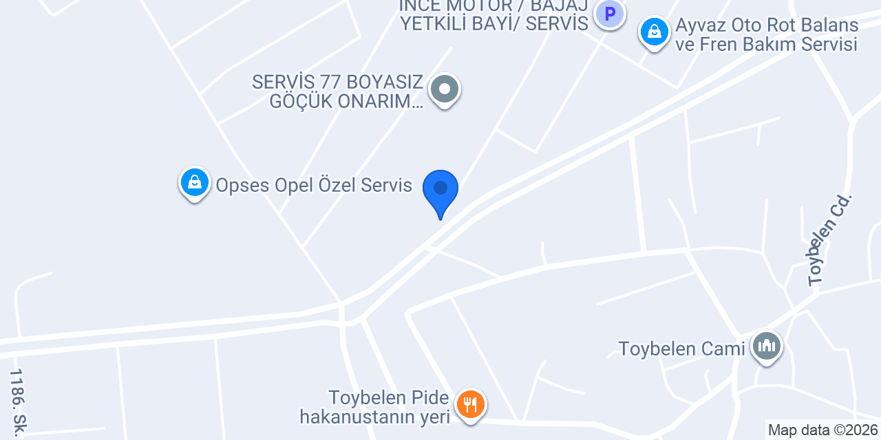 Öztürk Otomotiv konumu