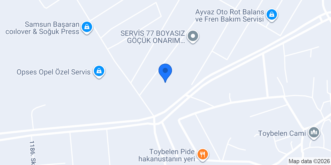 Biçer Oto Elektrik konumu