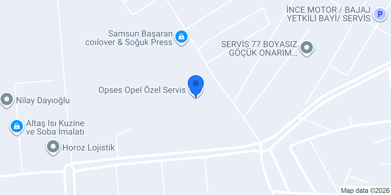 Opses Opel Özel Servis konumu