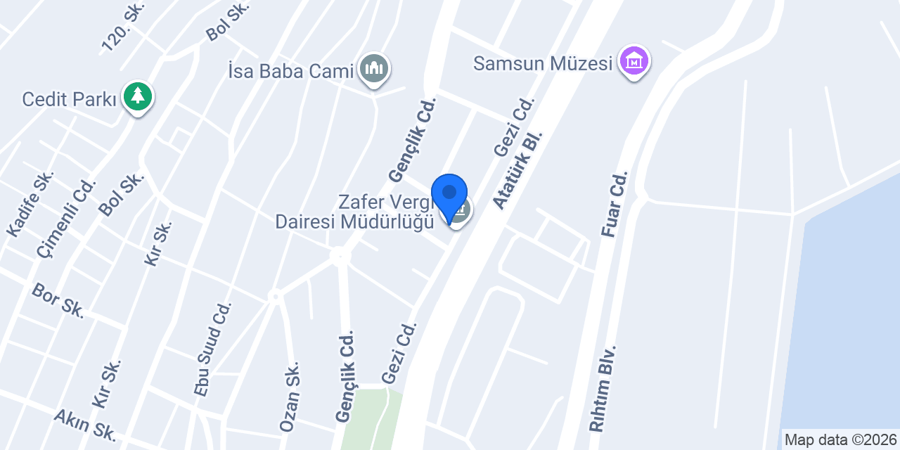 Zafer Vergi Dairesi Müdürlüğü konumu