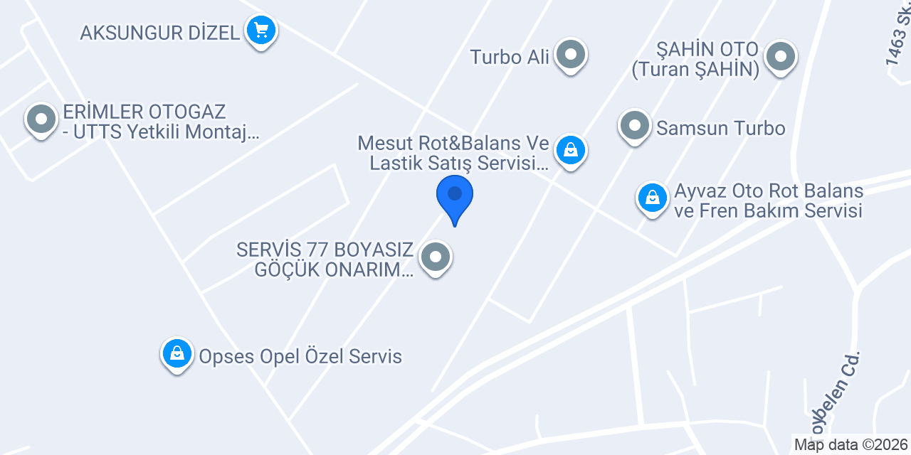 AKYAVUZ OTO KAPORTA konumu