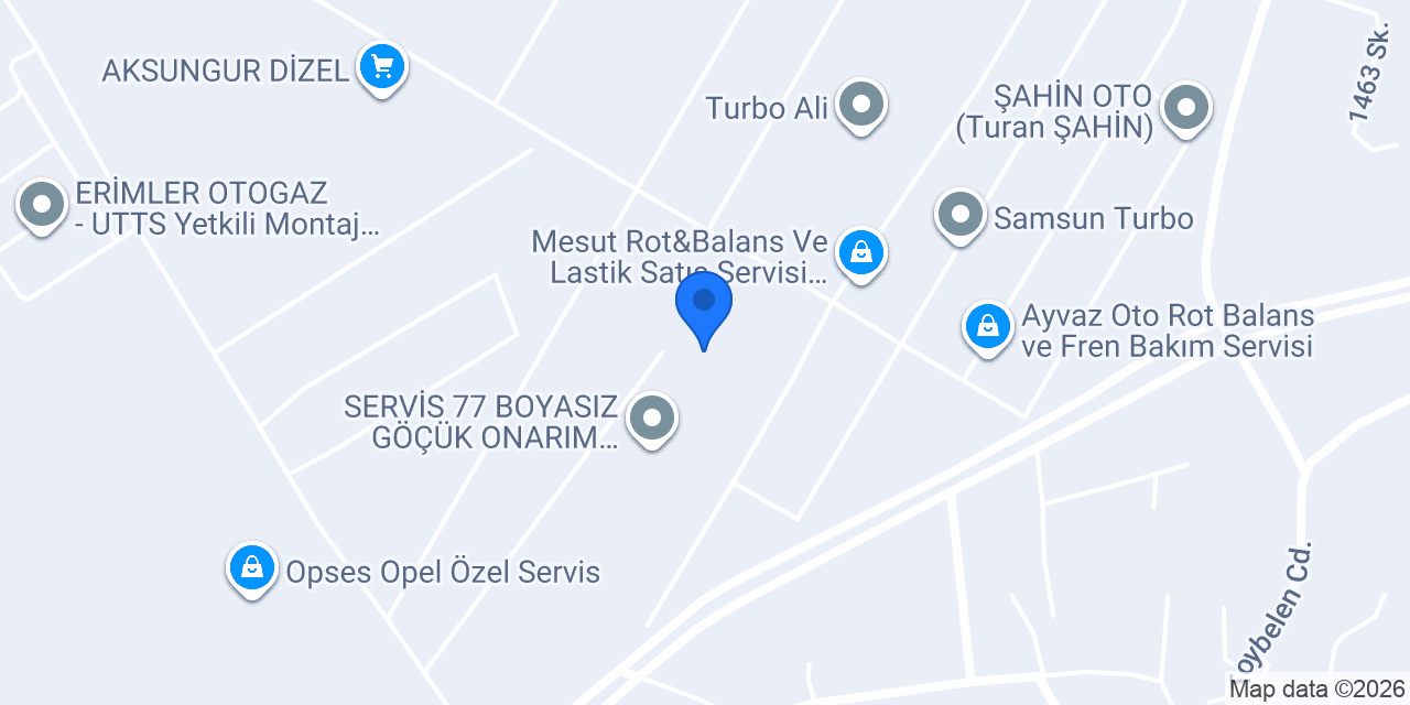 Gunes Oto Döseme konumu