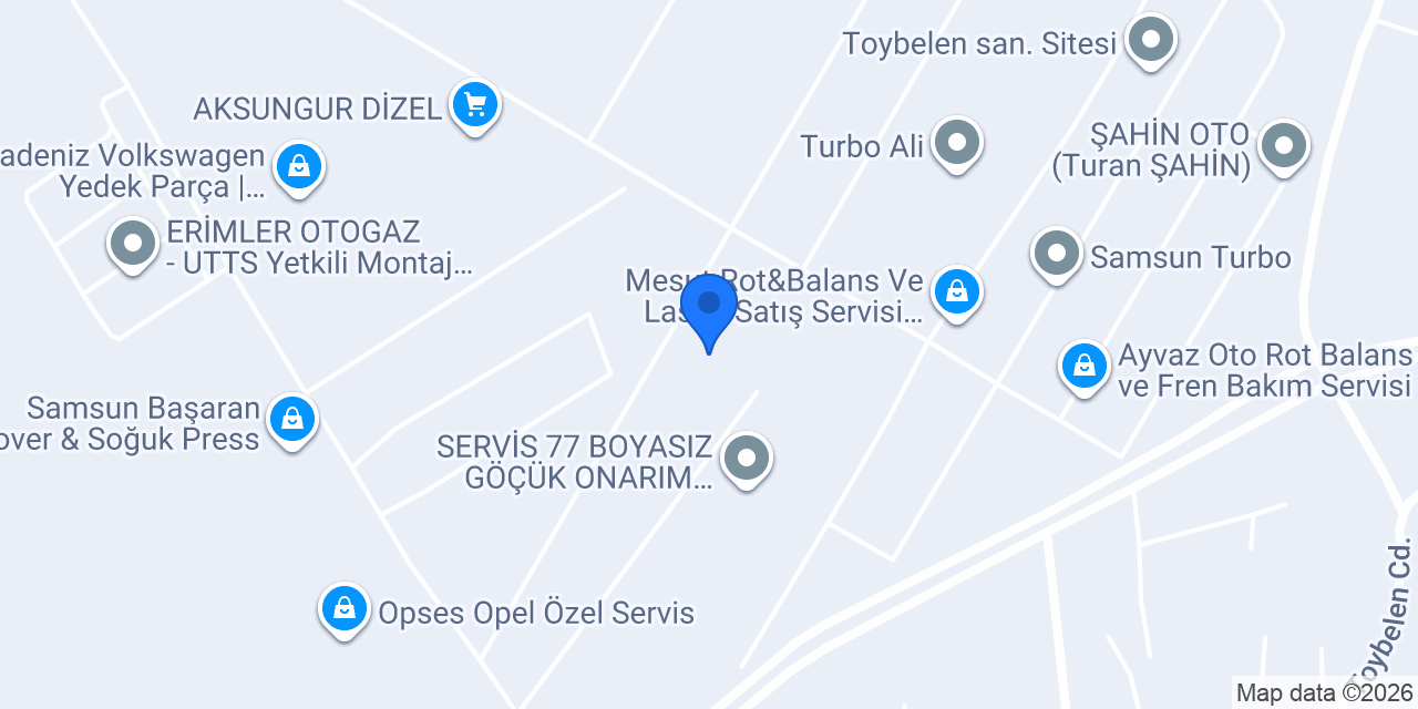 Gözde Otomotiv konumu