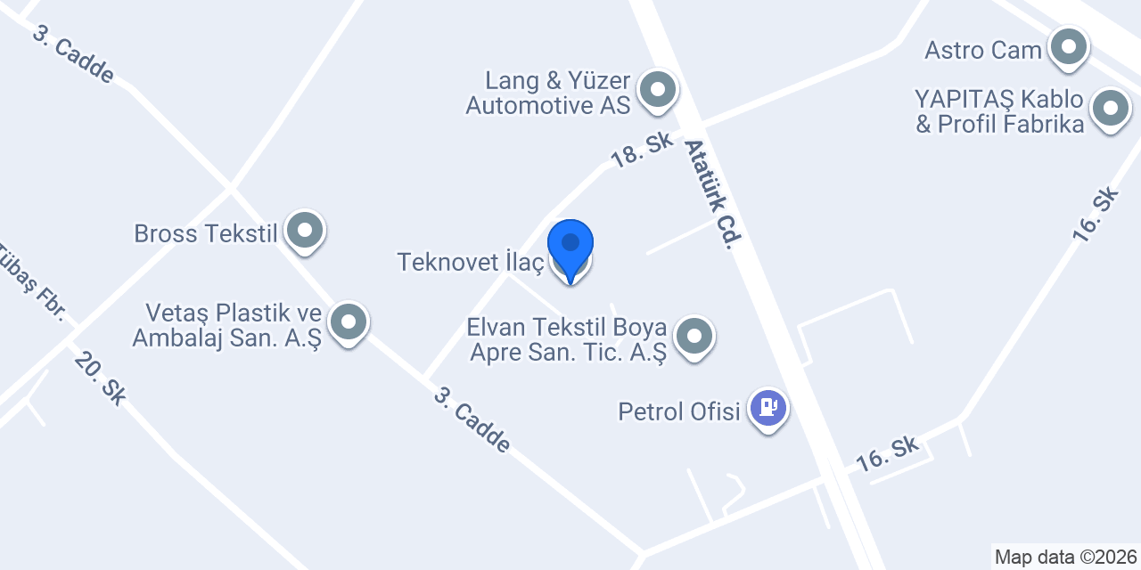 Teknovet İlaç konumu