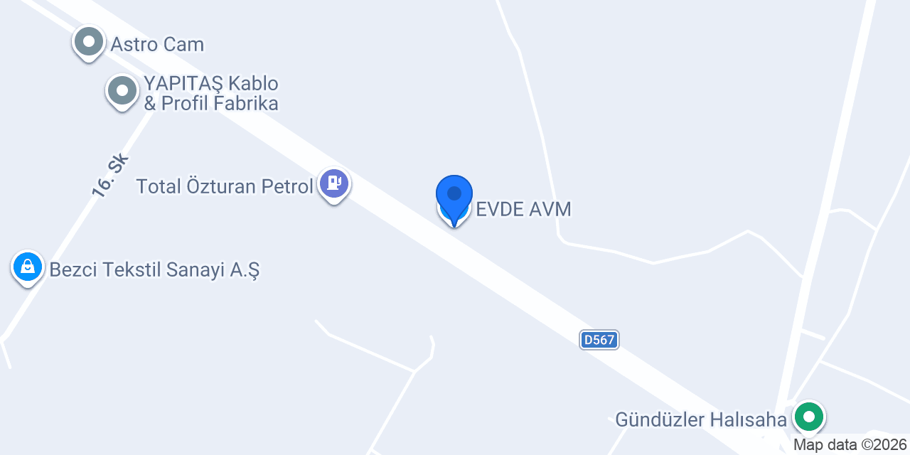 EVDE AVM konumu