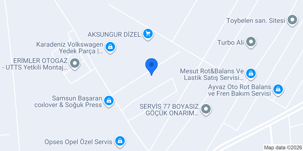 Karadeniz Opel Yedek Parça konumu