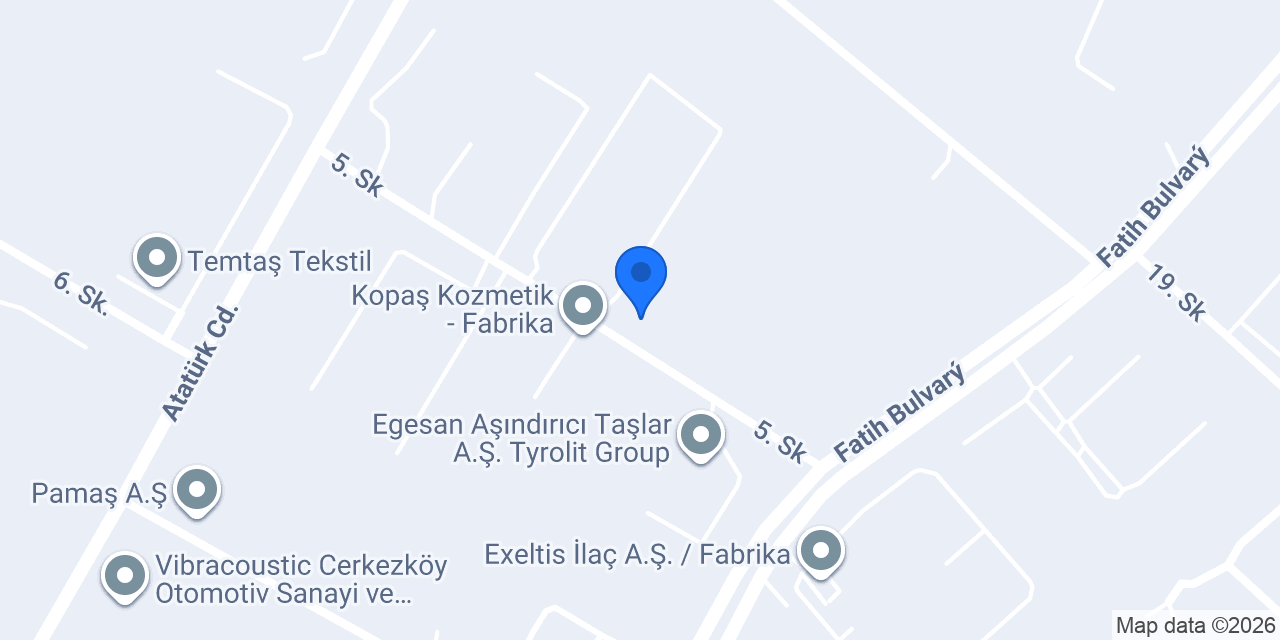 Akbaş Tekstil konumu