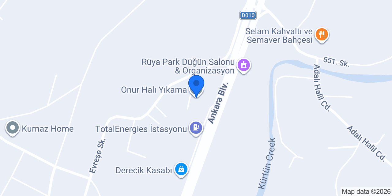 Onur Halı Yıkama konumu