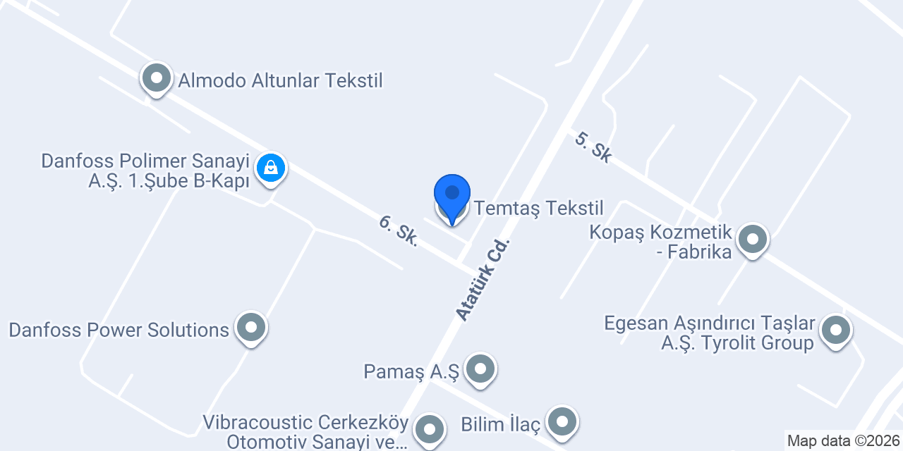 Temtaş Tekstil konumu