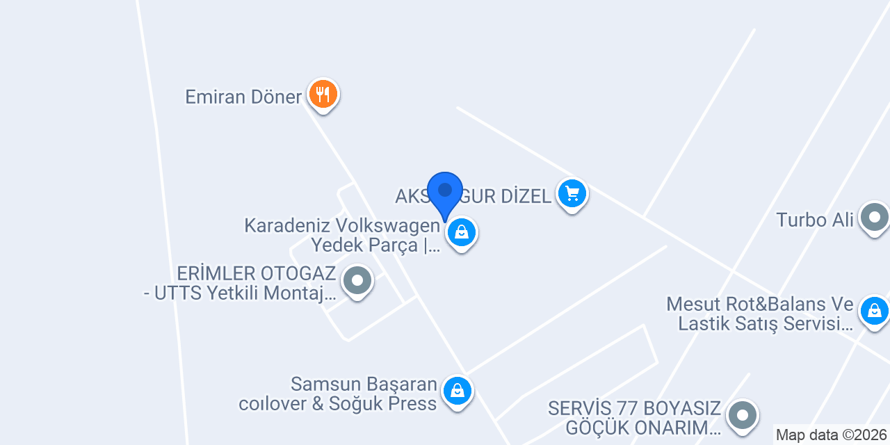 Samsun Çelik Rötüş konumu