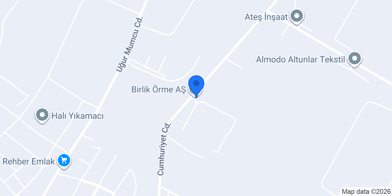 Birlik Örme Aş konumu