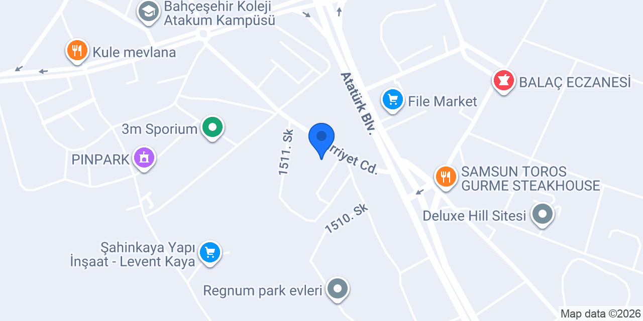 Bluuh Baby Spa Samsun konumu