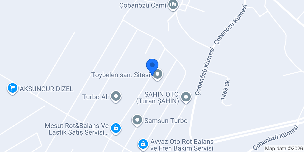 Yüksel Otomotiv konumu