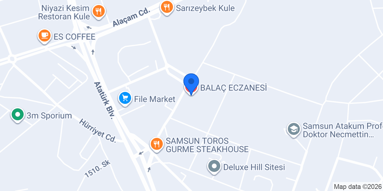 BALAÇ ECZANESİ konumu