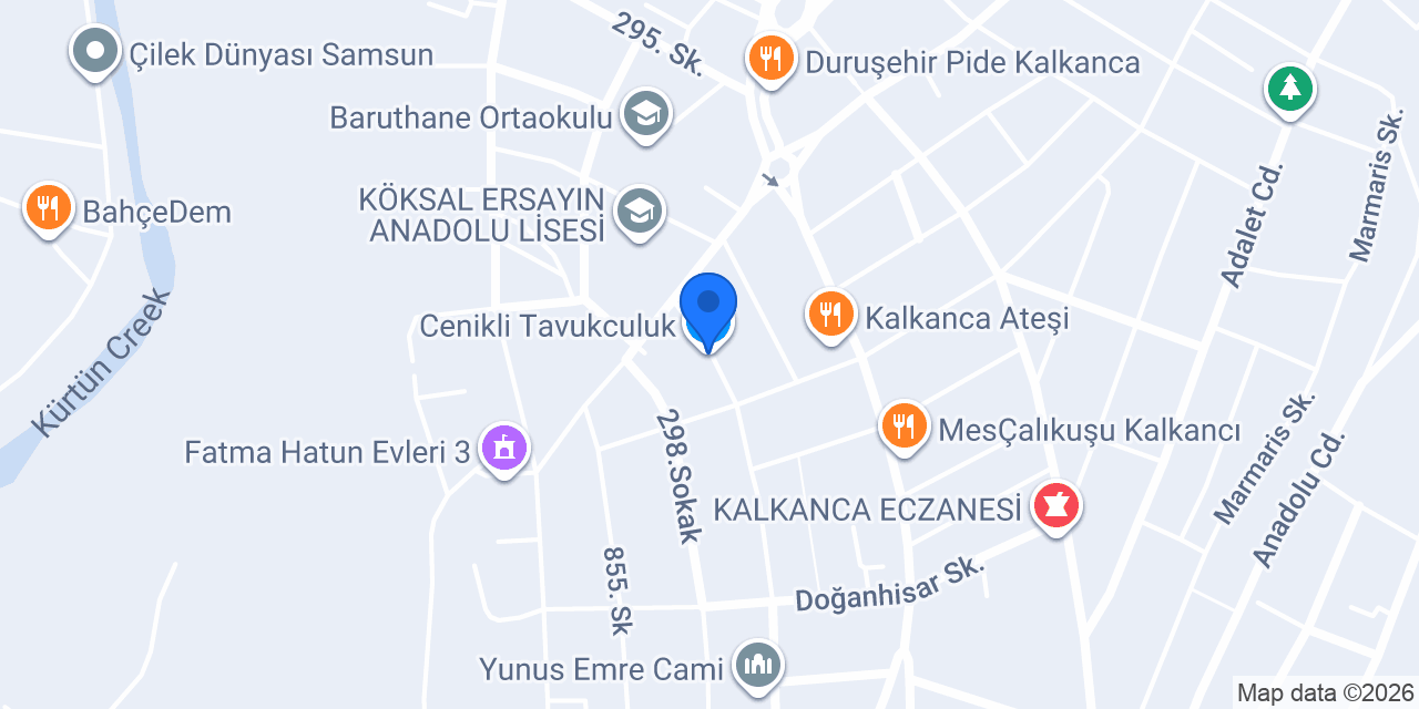 Cenikli Tavukculuk konumu