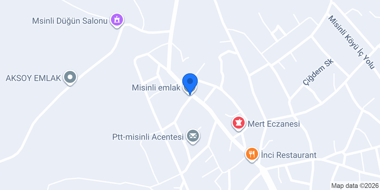Misinli emlak konumu