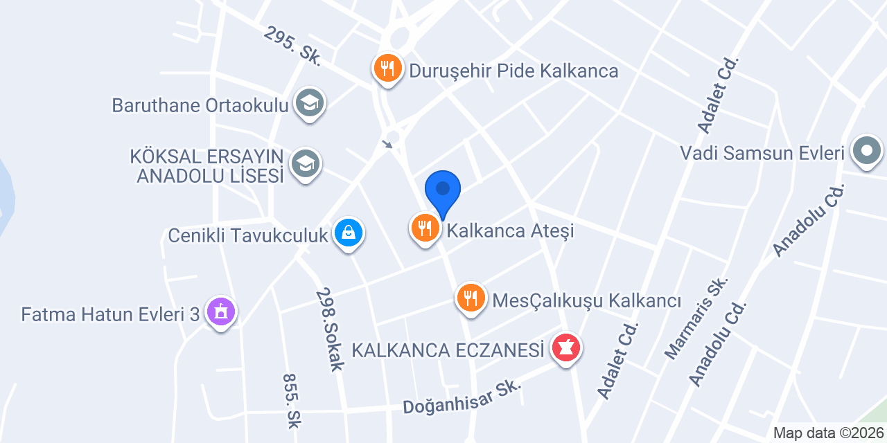 Sar Tantuni ve Asos Döner konumu