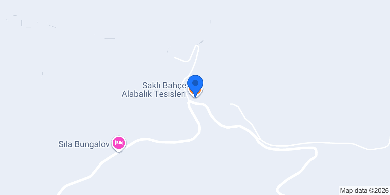 Saklı Bahçe Alabalık Tesisleri konumu