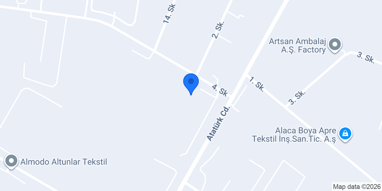 Pisa Tekstil ve Boya Fabrikaları A.Ş. konumu