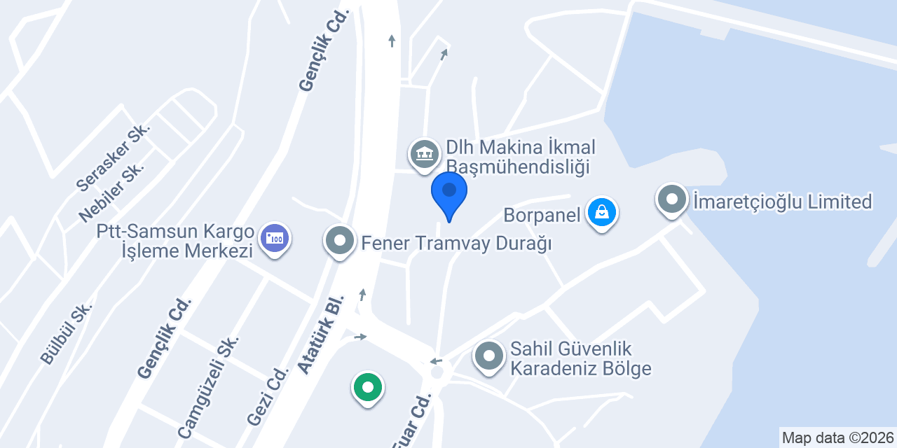 Samsun Denizdibi Tarama Başmühendisliği konumu