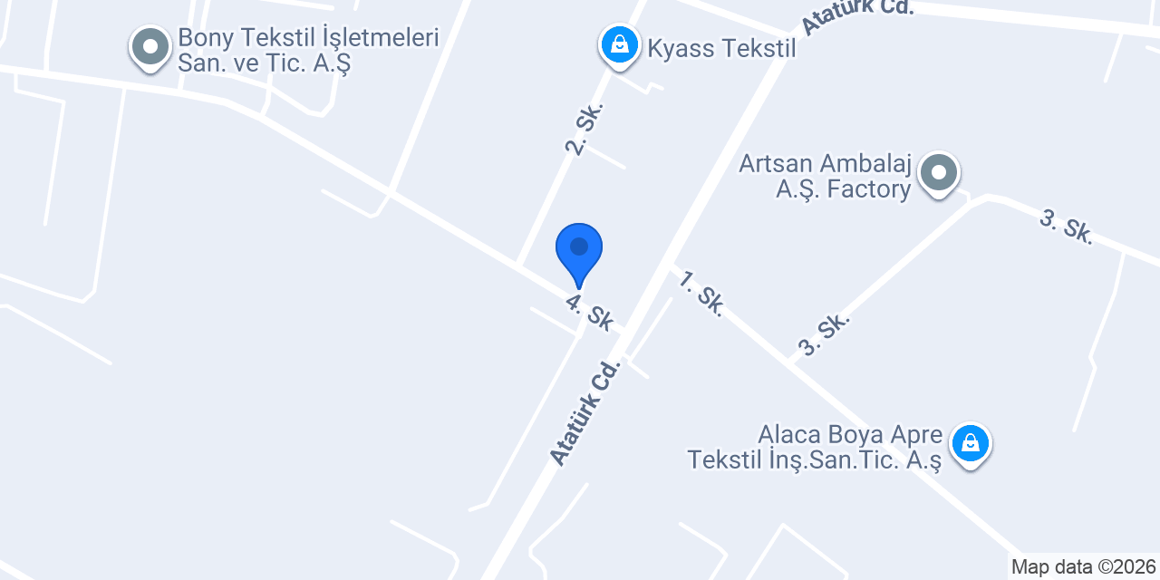 Hüppe Türkiye Fabrika konumu