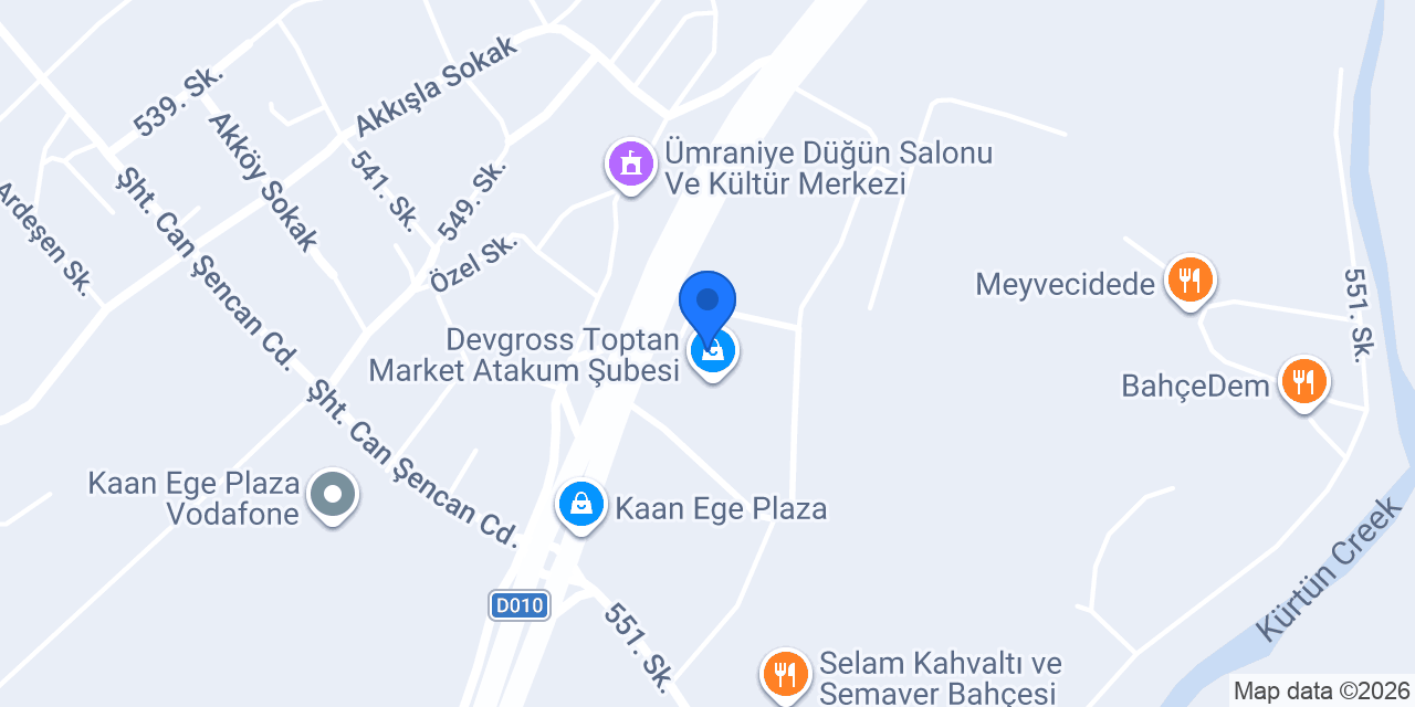 Pasaport Pizza Kaan Ege Plaza AVM konumu