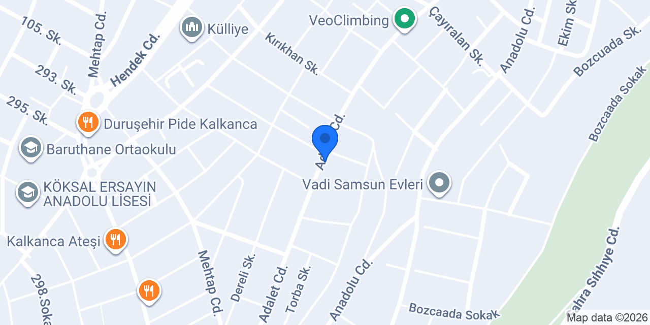 Sigortashop Samsun Kalkancı Şubesi konumu